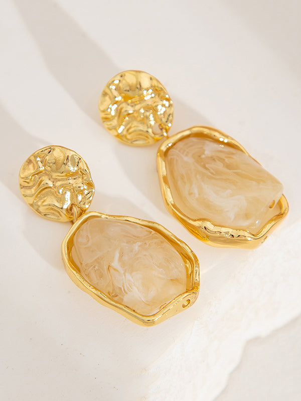 Geometric Shiny Irregularity Earrings Accessories