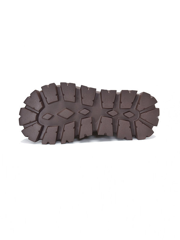 Vintage Cow Leather Platform Shoes Boots