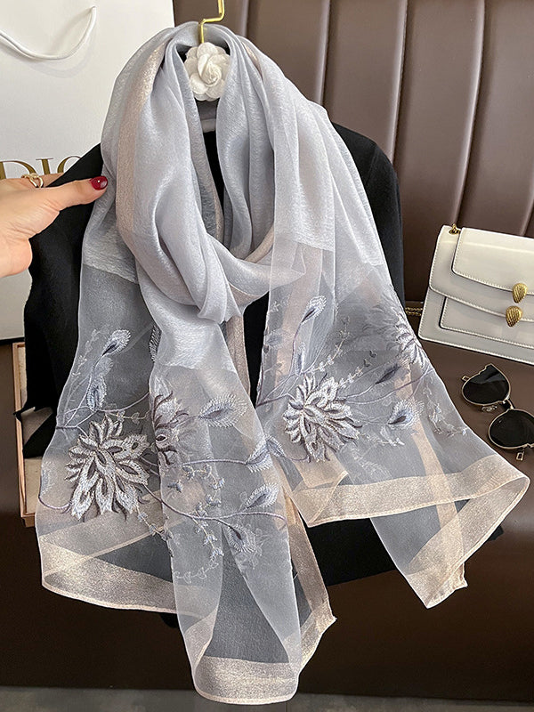 Embroidered Leisure Shawl&Scarf
