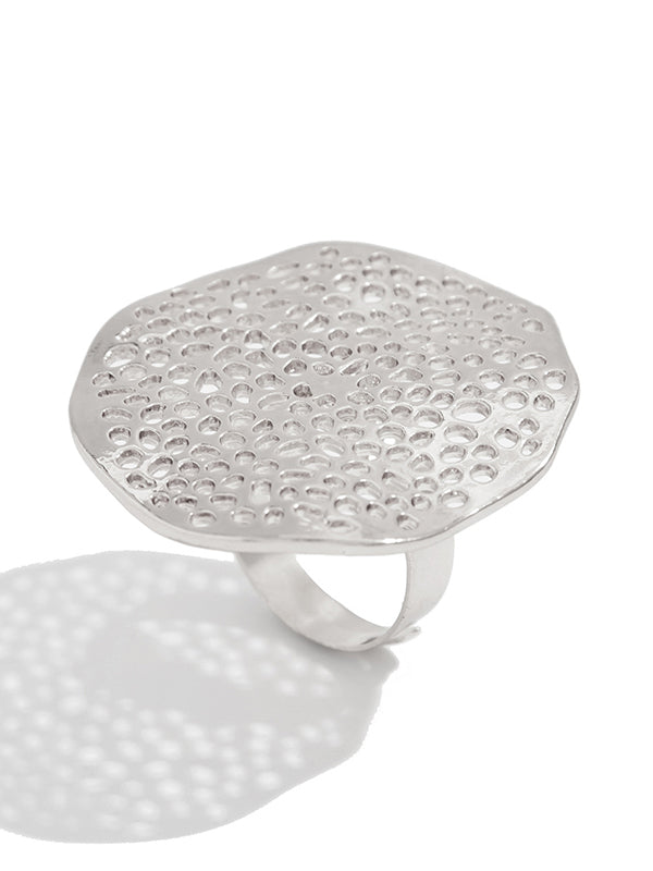 Geometric Hollow Irregularity Rings Accessories
