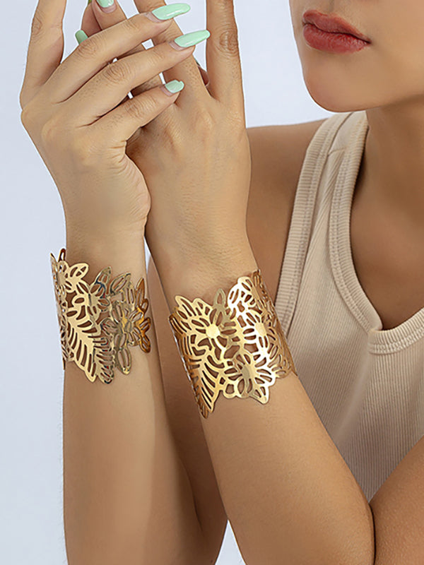 Geometric Hollow Solid Color Bracelet Accessories