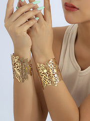 Geometric Hollow Solid Color Bracelet Accessories
