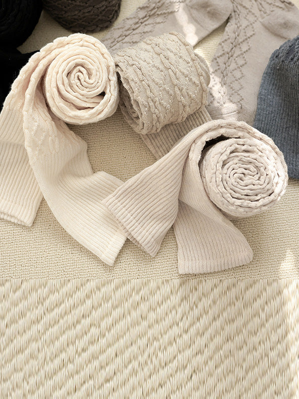 Casual Skinny Split-Joint Solid Color Stockings Accessories