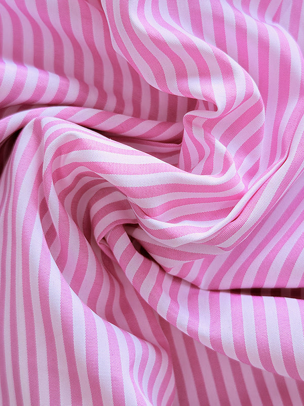 Asymmetric Split-Joint Striped Long Sleeves Loose Lapel Blouses