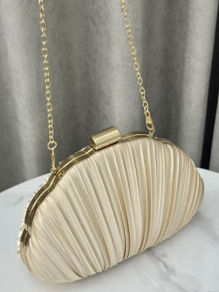 Lock Pleated Mini Bags Evening Bags & Clutches Crossbody Bags