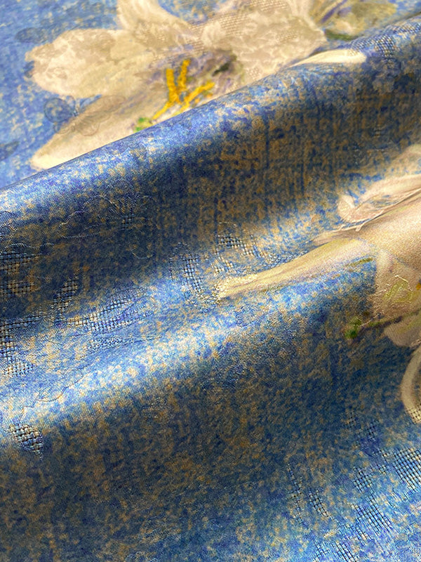 Vintage Original Floral Printed Shawl&Scarf