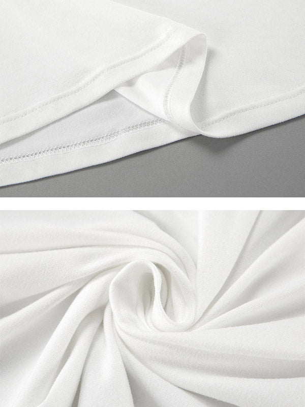 See-Through Solid Color See-through Split-Joint Loose Sleeveless U-Neck Maxi Dresses