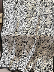 Chic Rose Print Silk Imitation Warm Shawl&Scarf