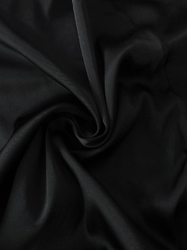 Elasticity Solid Color Split-Joint High Waisted Skirts