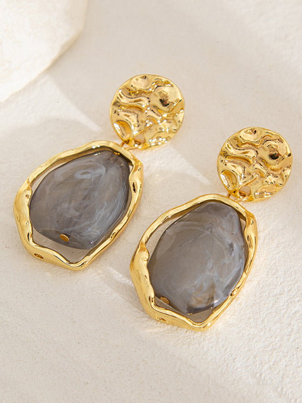 Geometric Shiny Irregularity Earrings Accessories