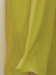 Loose Short Sleeves Pleated Solid Color Split-Joint Round-Neck Evening Dresses Midi Dresses