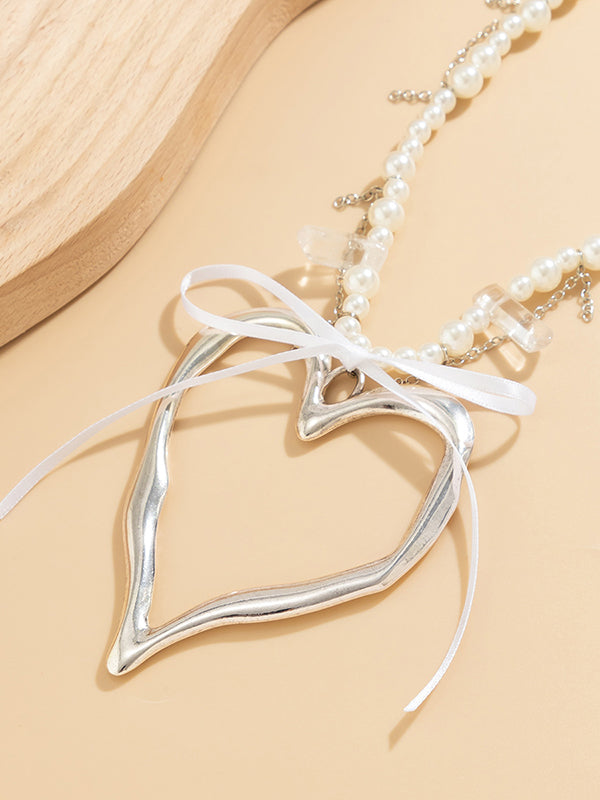 Beaded Heart Shape Necklaces Accessories Dainty Necklace