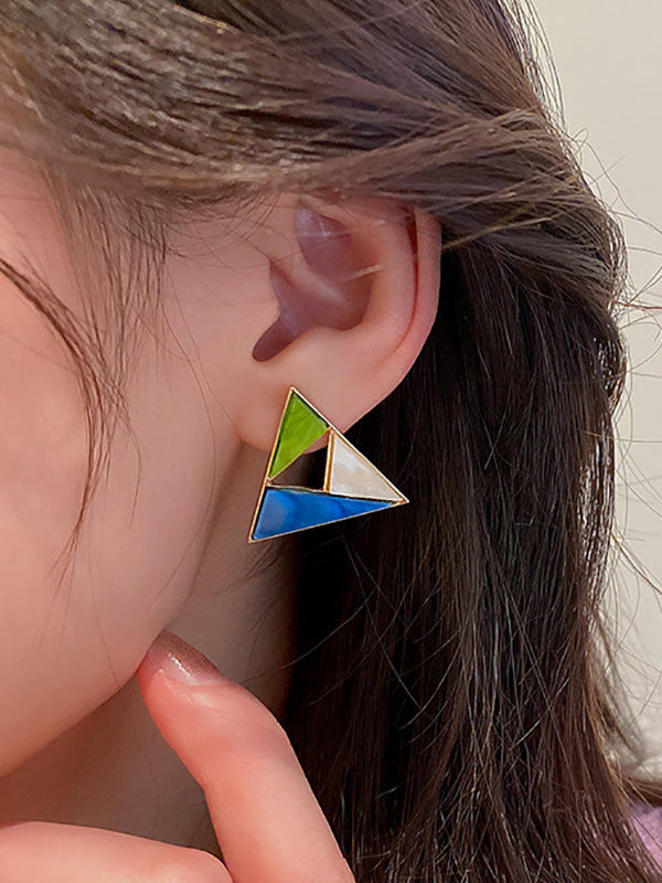 Geometric Drop Earrings