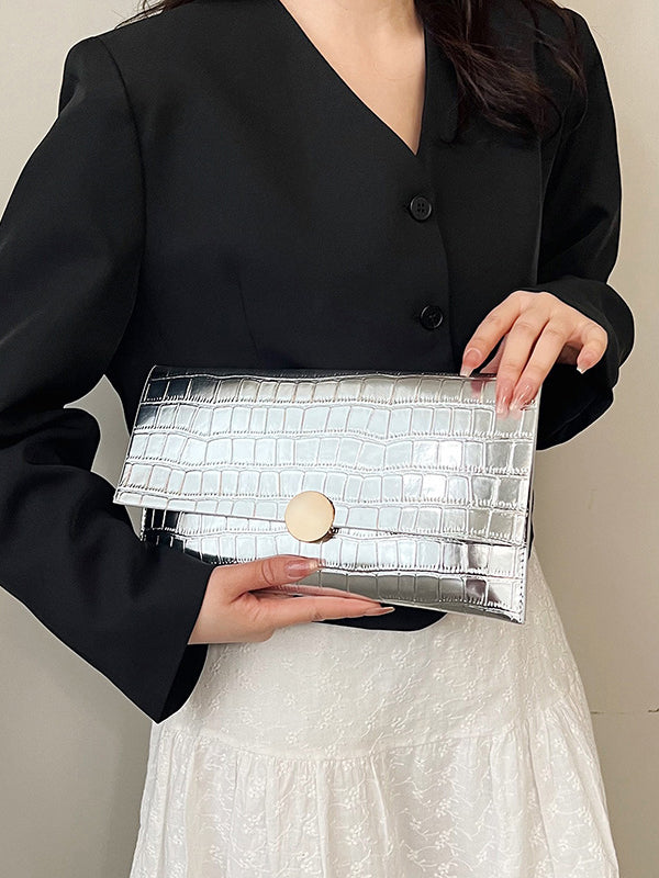 Geometric Shiny Split-Joint Handbags Bags