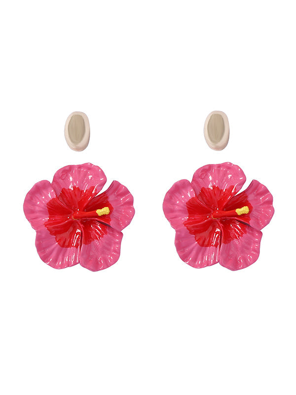 Flower Shape Earrings Accessories + Rings Accessories