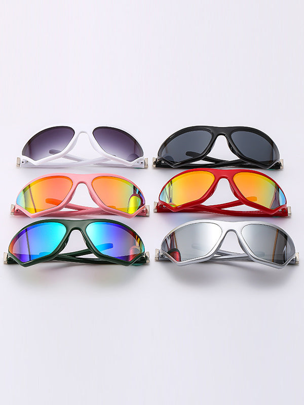Geometric Sun-Protection Sunglasses Accessories
