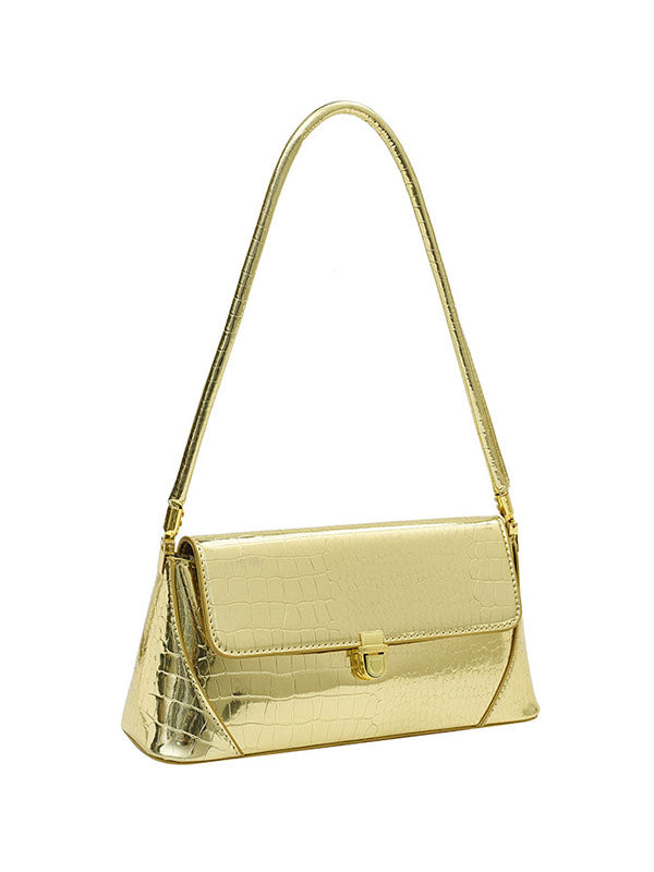 Crocodile Pattern Zipper Handbags