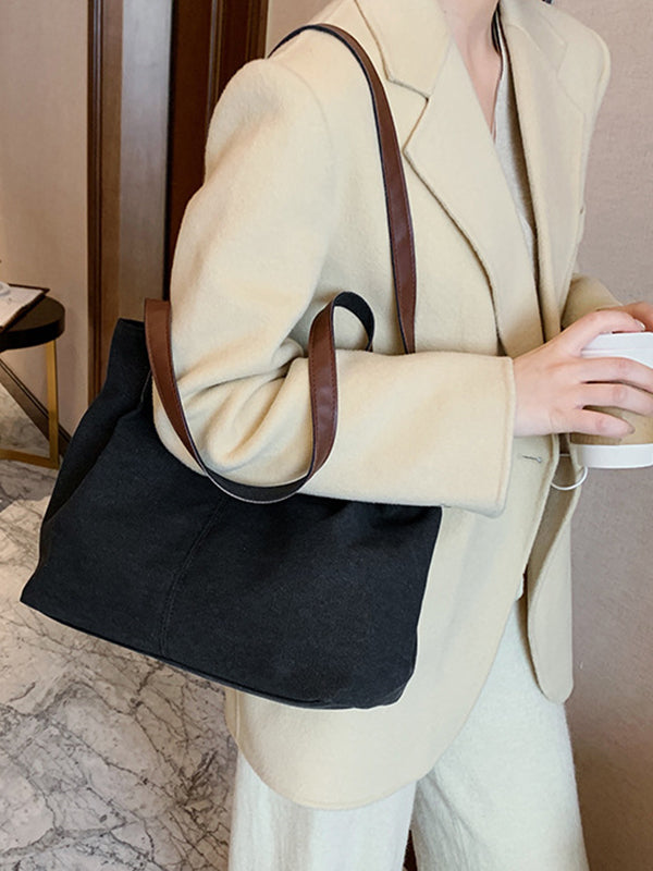 Simple Casual Canvas 3 Colors Bag