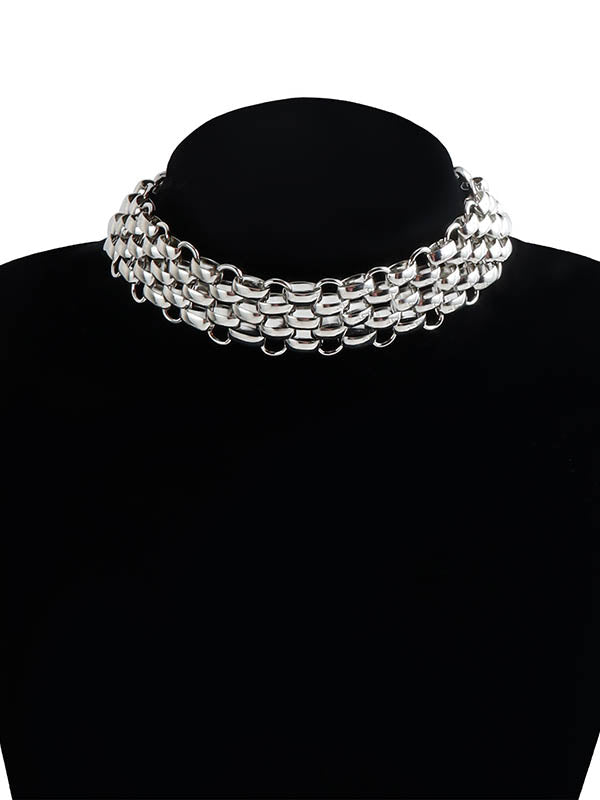 Chains Hollow Solid Color Necklaces Accessories Dainty Necklace