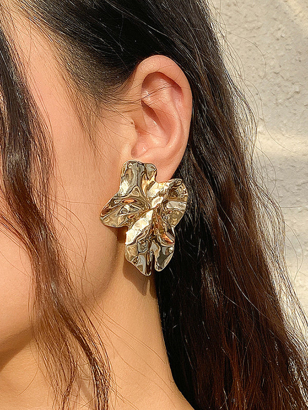 Flower Shape Normcore Earrings Accessories