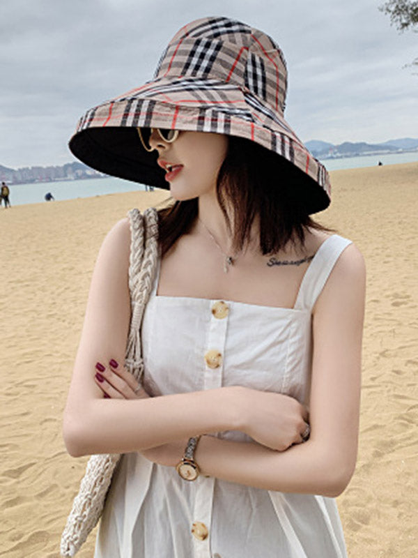 Original Plaid Reversible Sun-Protection Bucket Hat