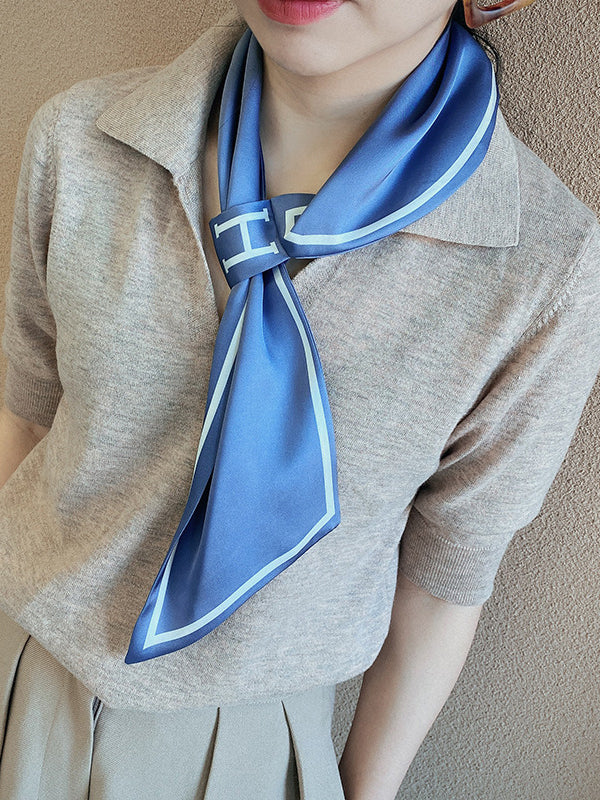 Urban Simple Sun-protection Letter Print Scarf