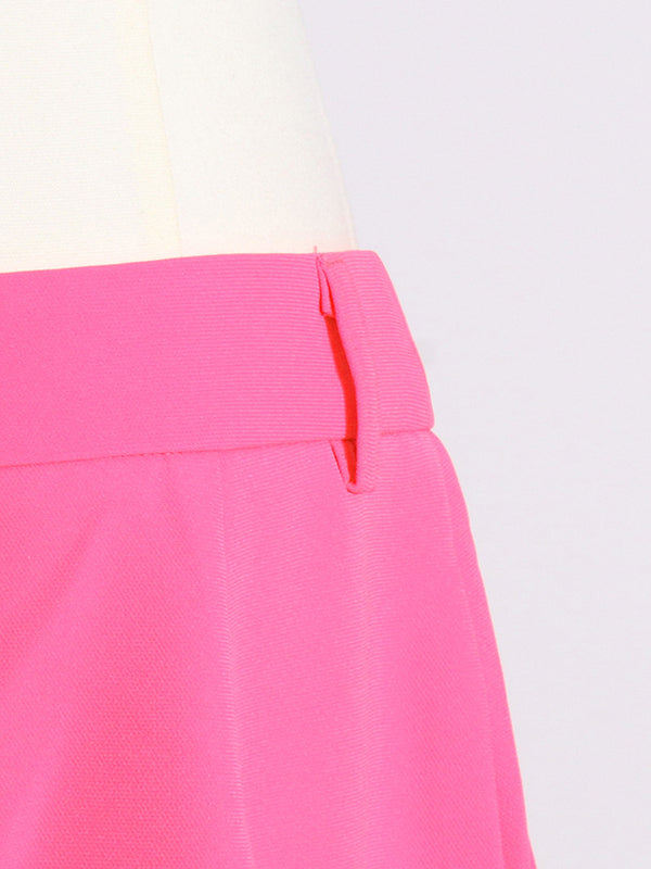 Flower-Embellished Solid Color Long Sleeves Lapel Outerwear Blazer