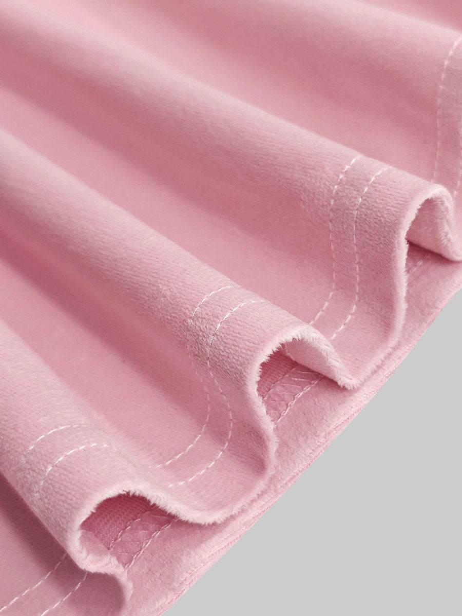 Elasticity Pleated Pockets Solid Color High Waisted Skirts Bottoms