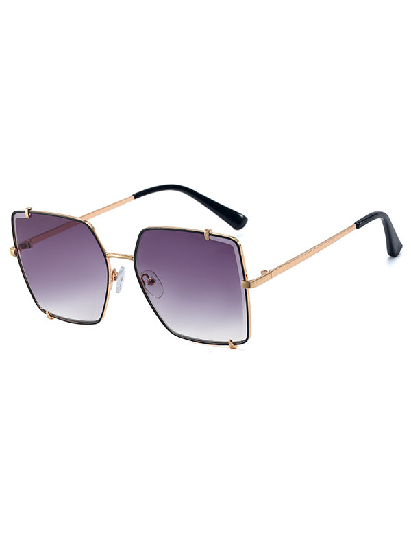 Geometric Sun-Protection Sunglasses Accessories