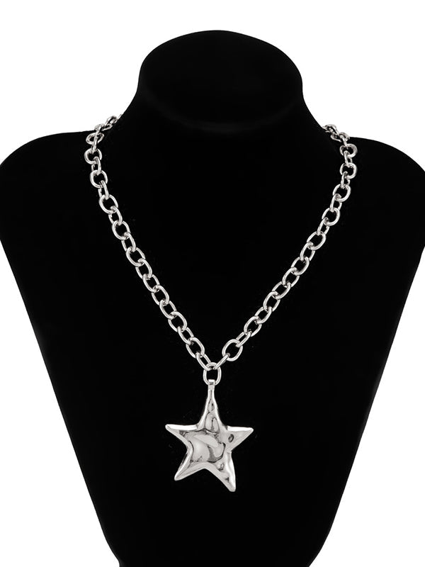 Chains Shiny Star Shape Necklaces Accessories