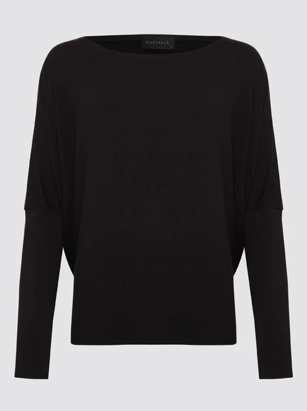 Casual Solid Color Batwing Sleeves Long Sleeves T-Shirt Top