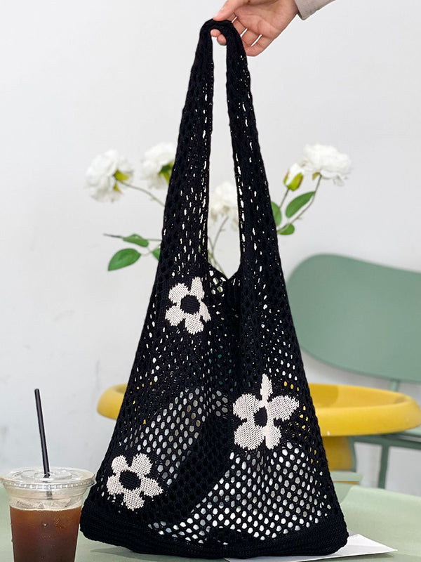 Original Creation Floral Weave Hollow Bags Accessories
