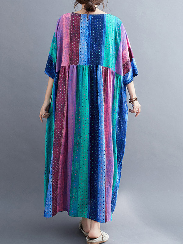 Original Printed Round-Neck Dress