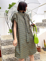 Urban Summer Loose Printed Midi Dress