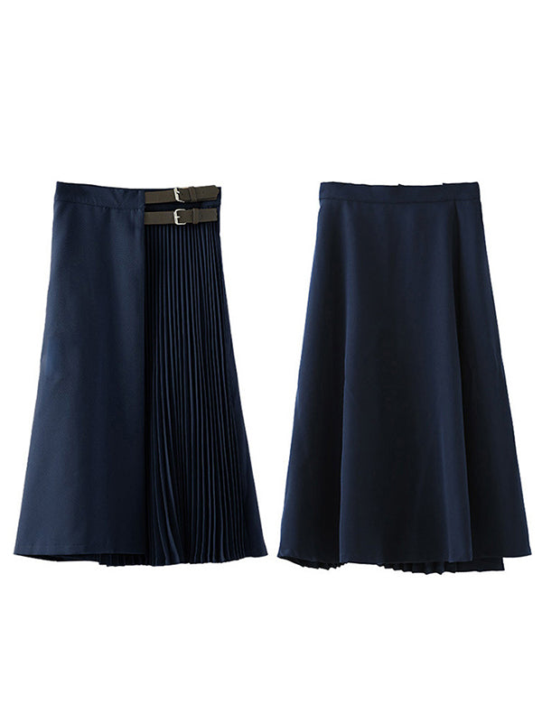 Graceful A-Line Pleated Skirt