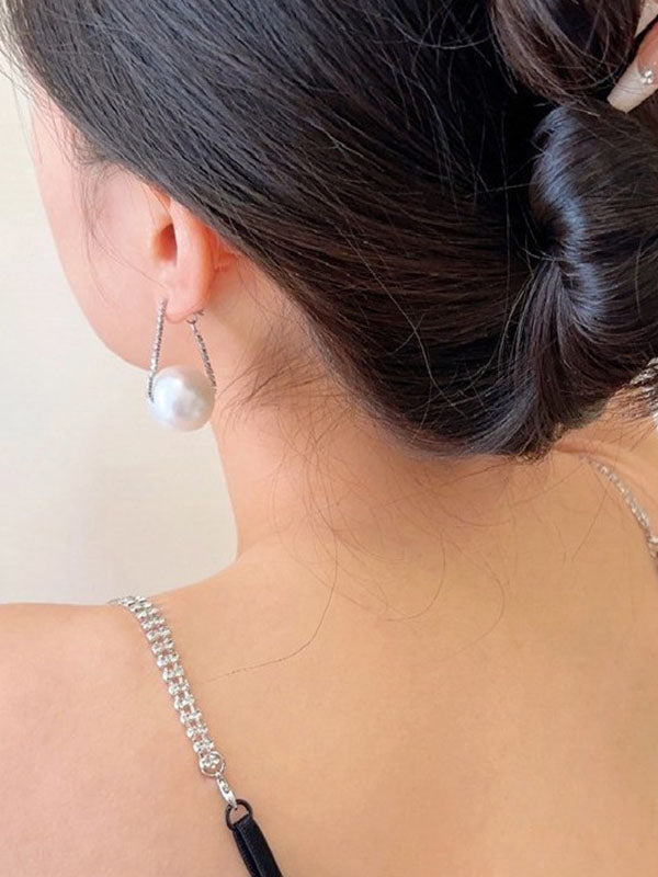 Rhine Stones Drop Earrings