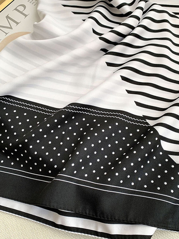 Polka-Dot Striped Vintage Shawl&Scarf
