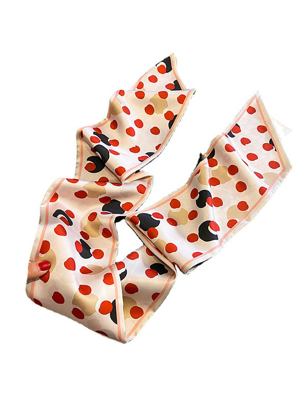 Contrast Color Polka-Dot Shawl&Scarf