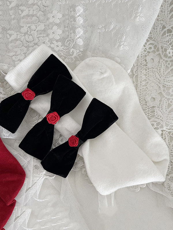 Bowknot Contrast Color Socks Accessories