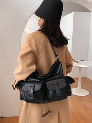 Pockets Split-Joint Tote Bags Handbags Bags
