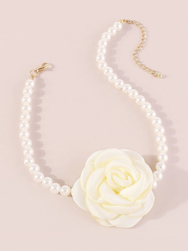 Three-Dimensional Flower Necklaces Accessories