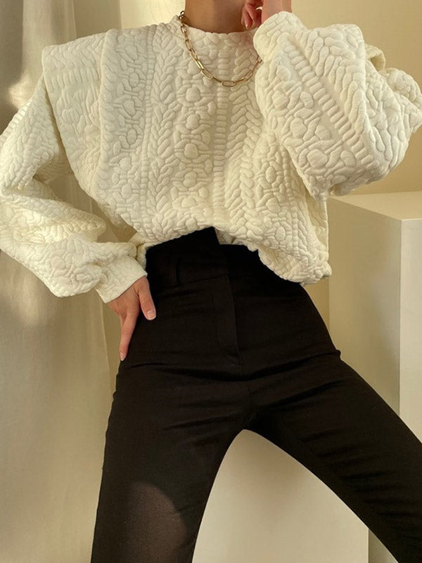 Urban Loose Split-Joint False Two Sweatshirt