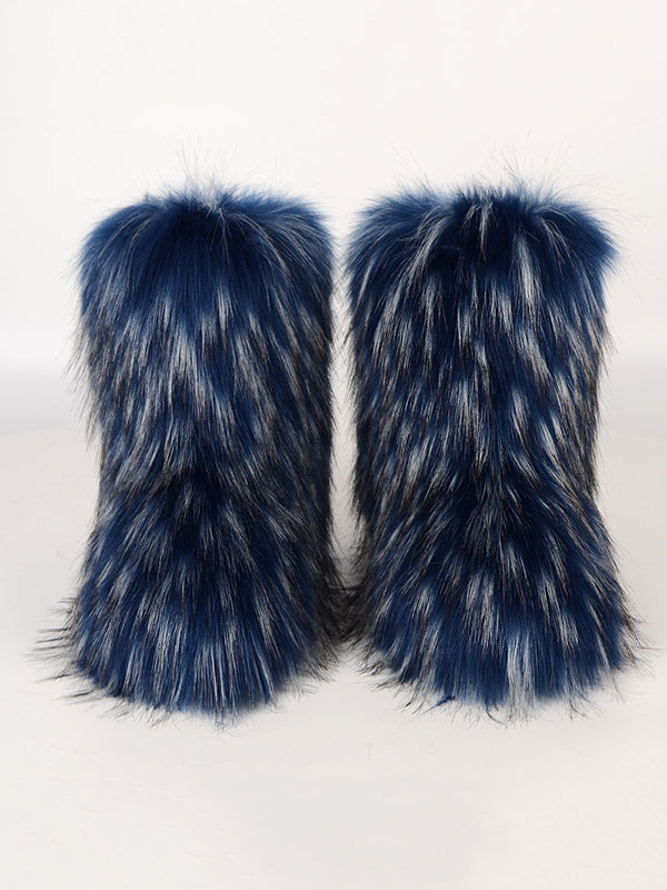 Contrast Color Keep Warm Boots