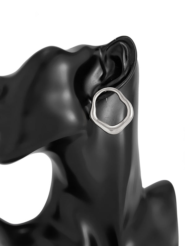 Shiny Irregularity Earrings Accessories