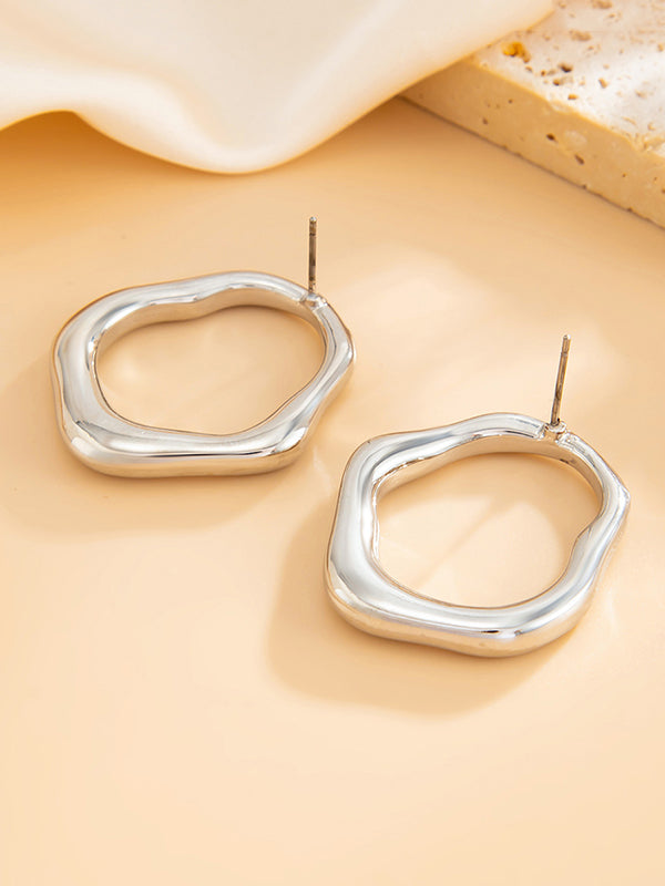 Shiny Irregularity Earrings Accessories