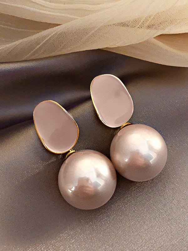 Solid Color Earrings Accessories Ear-Ring Eardrop