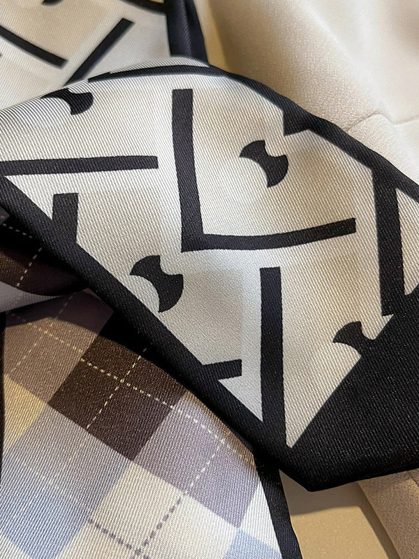 Contrast Color Plaid Shawl&Scarf