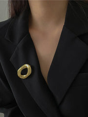 Original Simple Chic Geometric Solid Color Brooch