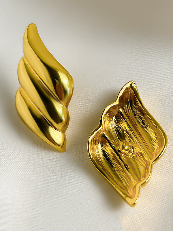 Geometric Solid Color Drop Earrings