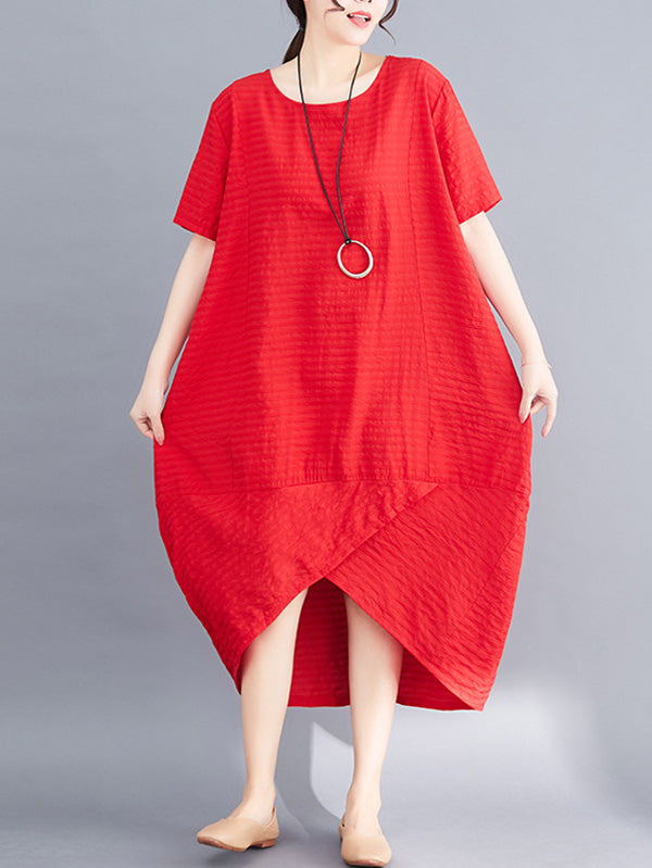 Casual Split-joint Midi Dress